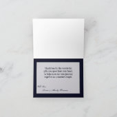 Carte de remerciements pliée Chêne Chaîne Lumière (Intérieur)