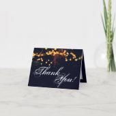 Carte de remerciements pliée Chêne Chaîne Lumière (Devant)