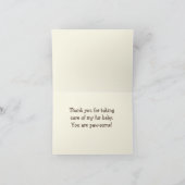 Carte de remerciements pliée de l'aidant professio (Intérieur)