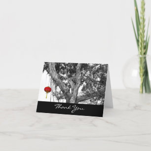 Carte de remerciements pliée de Lanterne japonaise