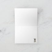 Carte de remerciements pliée en fèces (Intérieur)