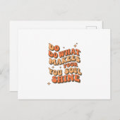 Carte de remerciements pliée - Faites ce qui rend  (Devant / Derrière)