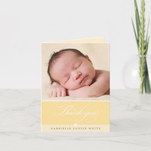 CARTE DE REMERCIEMENTS PLIÉE :: joli modèle 2 (Devant)