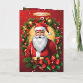 Carte de remerciements pliée Noël (Dos)