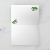 Carte de remerciements pliée : Ribbit de grenouill (Intérieur)