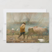 Carte De Remerciements Pluie d'avril par Newell Convers Wyeth (Devant)