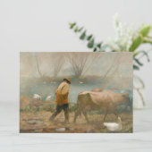Carte De Remerciements Pluie d'avril par Newell Convers Wyeth (Debout devant)