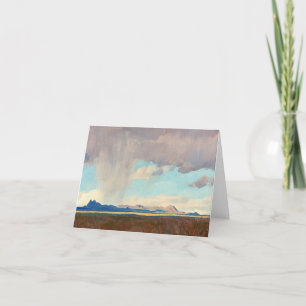 Carte De Remerciements Pluie pour le Golfe par Maynard Dixon