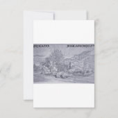 Carte De Remerciements Pluie routière (Devant)