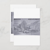 Carte De Remerciements Pluie routière (Devant / Derrière)