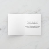 Carte De Remerciements Plumeria de Sympathy (Intérieur)