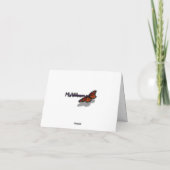 Carte De Remerciements Plumes de Flamant rose dans les tons roses (Dos)