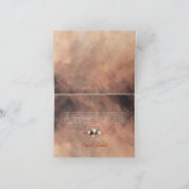 Carte De Remerciements Plumes Rustiques de la Forêt et Floraison (Intérieur)