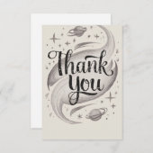 Carte De Remerciements Plutôt mignon Starry Celestin (Devant / Derrière)