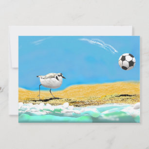 Carte De Remerciements Pluvier de Milou et Soccerball