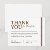 CARTE DE REMERCIEMENTS PME (Devant / Derrière)