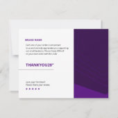 CARTE DE REMERCIEMENTS PME (Dos)