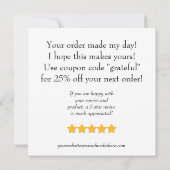 CARTE DE REMERCIEMENTS PME (Dos)