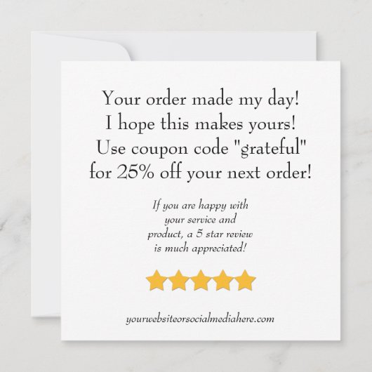 CARTE DE REMERCIEMENTS PME (Dos)