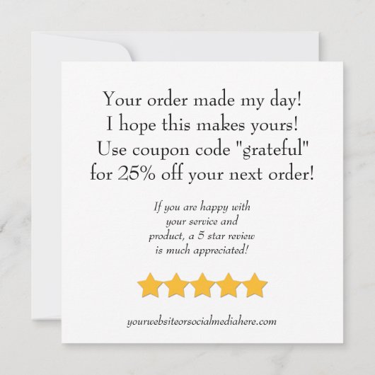 CARTE DE REMERCIEMENTS PME (Dos)