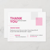 CARTE DE REMERCIEMENTS PME (Devant / Derrière)