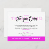 CARTE DE REMERCIEMENTS PME (Devant / Derrière)