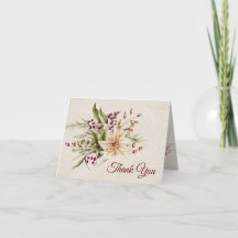 Poinsettia & Berries Mariage élégant