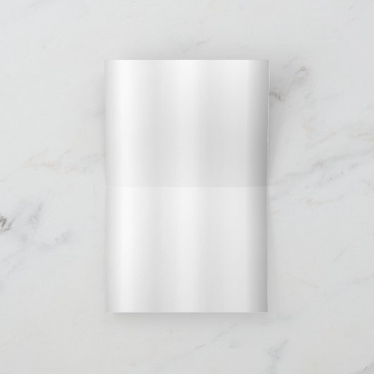 Carte De Remerciements *Points Confetti Or Design | Satin blanc (Intérieur)