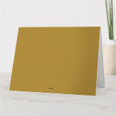 Carte De Remerciements Points de polka dorés et rose dorée  (Dos)