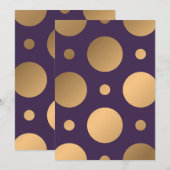 Carte De Remerciements Points Motif 15 (Devant / Derrière)