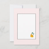 Carte De Remerciements Poires mignonnes (Dos)