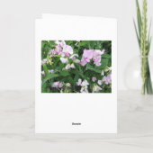 Carte De Remerciements Pois doux/Gentil (Dos)