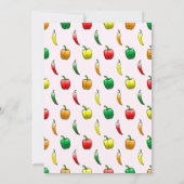 Carte De Remerciements Poivrons Bell et poivrons doux longs (Dos)