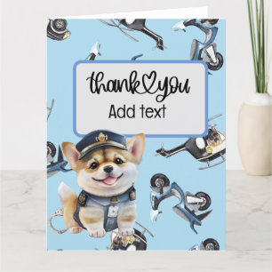 Carte De Remerciements Police