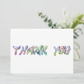 CARTE DE REMERCIEMENTS POLICE DE CHROME Y2K (Debout devant)