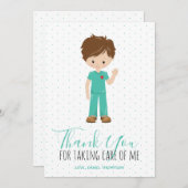 Carte De Remerciements Polka Dot (Devant / Derrière)