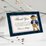 Carte De Remerciements Polo Teddy Bear Classic Plaid Baby shower<br><div class="desc">Polo Teddy Bear Classic Plaid Baby shower Matching articles disponibles.</div>