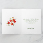 Carte De Remerciements Pomegranes aquarelle thème Couleurs vives (Intérieur)