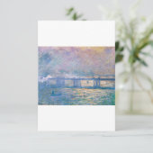 Carte De Remerciements Pont de Charing Cross (Debout devant)