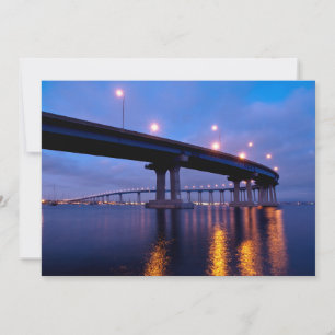 Carte De Remerciements Pont du Coronado à Dusk