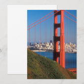 Carte De Remerciements Pont Golden Gate (Devant / Derrière)