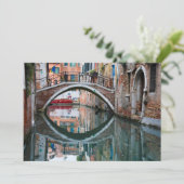 Carte De Remerciements Pont sur le canal de Venise (Debout devant)