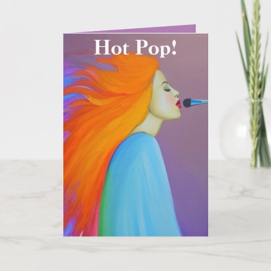 Carte De Remerciements Pop chaud (Devant)
