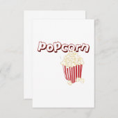 Carte De Remerciements Popcorn (Devant / Derrière)