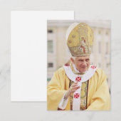 Carte De Remerciements Pope Benedict XVI Holy Card (Devant / Derrière)