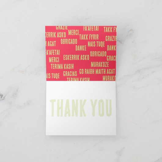 Carte De Remerciements Poppies (Intérieur)