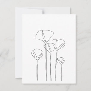 Carte De Remerciements Poppies