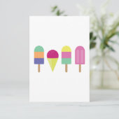 Carte De Remerciements Popsicules (Debout devant)