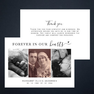 Carte De Remerciements Por Siempre En Nuestro Corazón Fotografía Simpatía