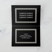 Carte De Remerciements Porte-Alliance Garçon d'Honneur Échiquier Mariage  (Intérieur)